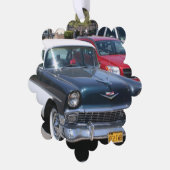 Mooie  retro klassieke Amerikaanse auto Ornament Kaart (Links)