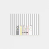 Mooie Retro Kleurrijke Llama's Aangepast Post-it® Notes (Voorkant)