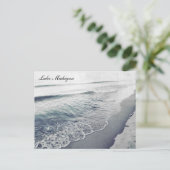 Mooie Retro Lake Michigan Shoreline Beach Briefkaart (Staand voorkant)