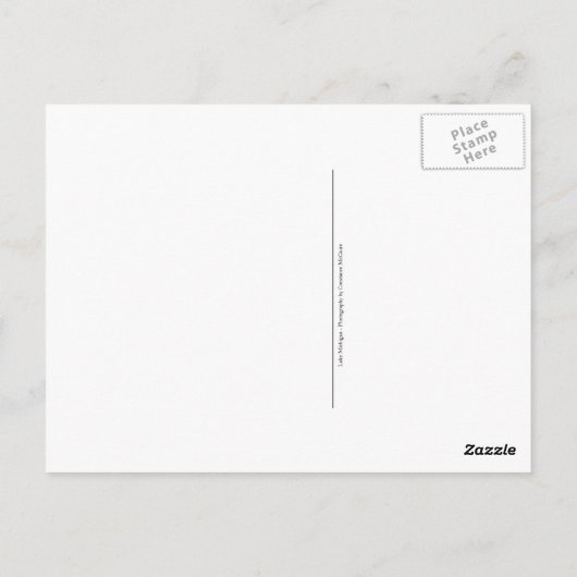 Mooie Retro Lake Michigan Shoreline Beach Briefkaart (Achterkant)