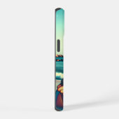 Mooie Retro Pop Art Vrouw met Lolly iPhone 15 Case (Rechterkant)