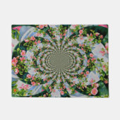 Mooie retro roze rode rozen waterverf bloemenmolen deurmat (Voorkant)