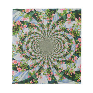 Mooie retro roze rode rozen waterverf bloemenmolen notitieblok