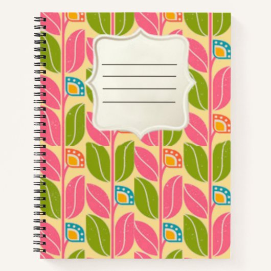 Mooie retro-stijl notitieboek (Voorkant)