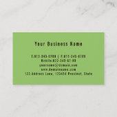 Mooie  retro tuingereedschap visitekaartje (Achterkant)