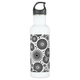 Mooie retro zwart en wit waterfles 