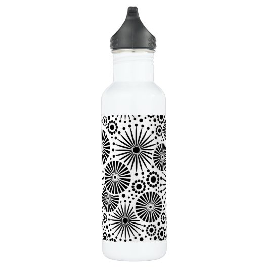 Mooie retro zwart en wit waterfles (Rechts)