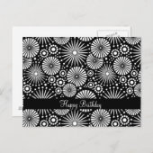 Mooie retro zwart-wit ansichtkaart briefkaart (Voorkant / Achterkant)