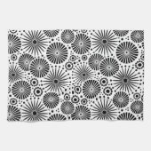 Mooie retro zwart-wit handdoek (Horizontaal)