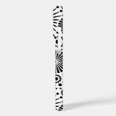 Mooie retro zwart-wit iPhone 3 hoesje (Achterkant / Links)