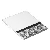 Mooie retro zwart-wit notitieboek notitieblok (Schuin)