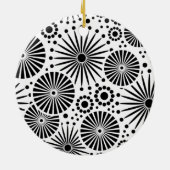 Mooie retro zwart-wit Ornament (Achterkant)