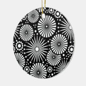 Mooie retro zwart-wit Ornament (Links)