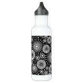Mooie retro zwart-wit waterfles  (Links)