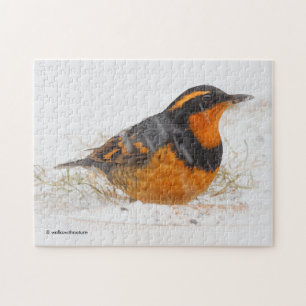 Mooie reuzenhaai in de sneeuw legpuzzel