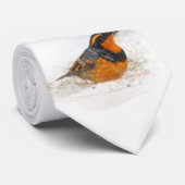 Mooie reuzenhaai in de sneeuw stropdas (Opgerold)