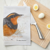 Mooie reuzenhaai in de sneeuw theedoek (Quarter Fold)