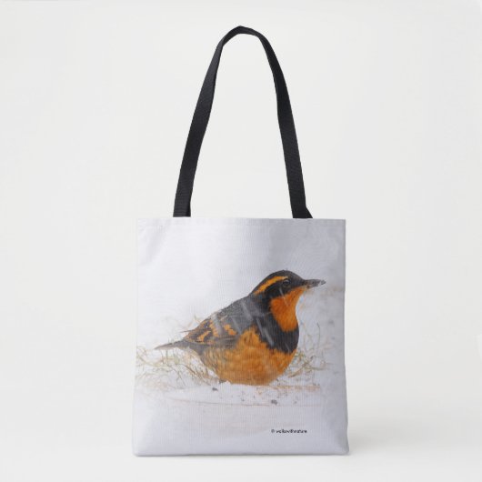 Mooie reuzenhaai in de sneeuw tote bag (Voorkant)