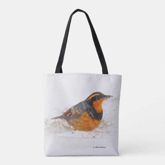 Mooie reuzenhaai in de sneeuw tote bag (Achterkant)