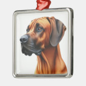 MOOIE RHODESIAN RIDGEBACK HOND METALEN ORNAMENT (Links)