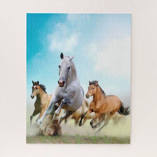 Mooie rijppaarden, puzzle legpuzzel (Verticaal)