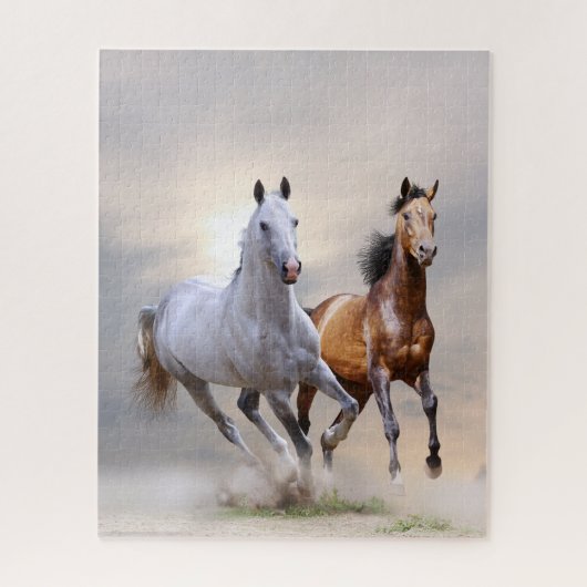 Mooie rijppaarden, puzzle legpuzzel (Verticaal)