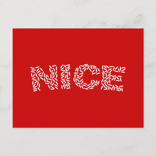 Mooie rijst briefkaart (Voorkant)