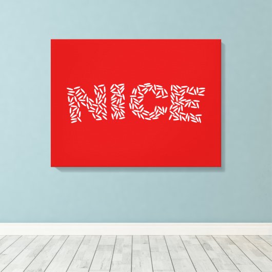 Mooie rijst canvas afdruk (Insitu (Houten vloer))