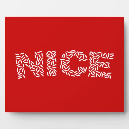 Mooie rijst fotoplaat (Voorkant)