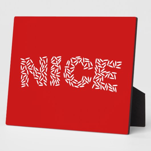 Mooie rijst fotoplaat (Zijkant)