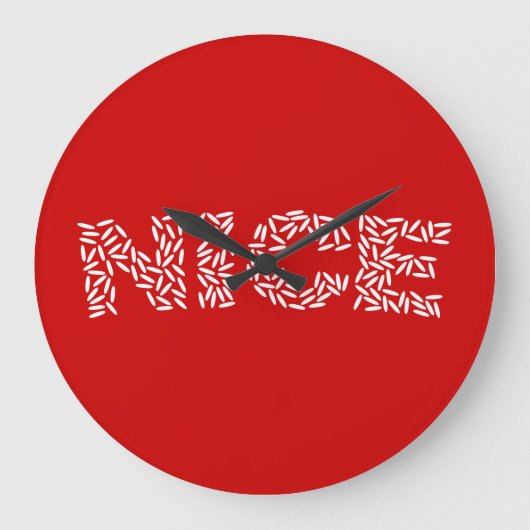 Mooie rijst grote klok (Voorkant)