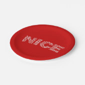 Mooie rijst papieren bordje (Gekanteld)