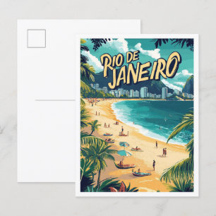 Mooie Rio de Janeiro Brazilië Reizen Briefkaart