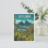 Mooie Rio de Janeiro Brazilië Reizen Briefkaart (Staand voorkant)