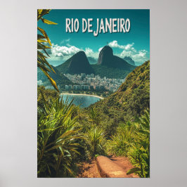 Mooie Rio de Janeiro Brazilië Reizen Poster