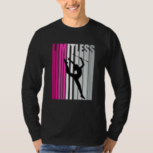 Mooie Ritmische Turnploeg Meisje Peuter Roze Limie T-shirt