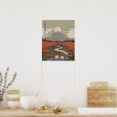 Mooie rivier bij schemering poster (Keuken)