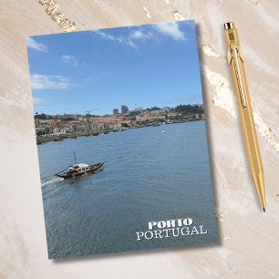 Mooie rivier Porto Portugal Reis fotografie Feestdagenkaart