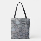 Mooie riviersteen kiezelstenen tote bag (Achterkant)
