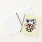 Mooie Roan Wilde Paard Notitieboek (Binnen)