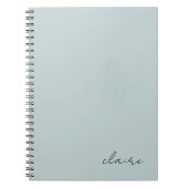 Mooie Robijnblauwe Naam Notitieboek (Voorkant)