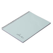 Mooie Robins Ei Blauw Naam Notitieboek (Linkerzijde)