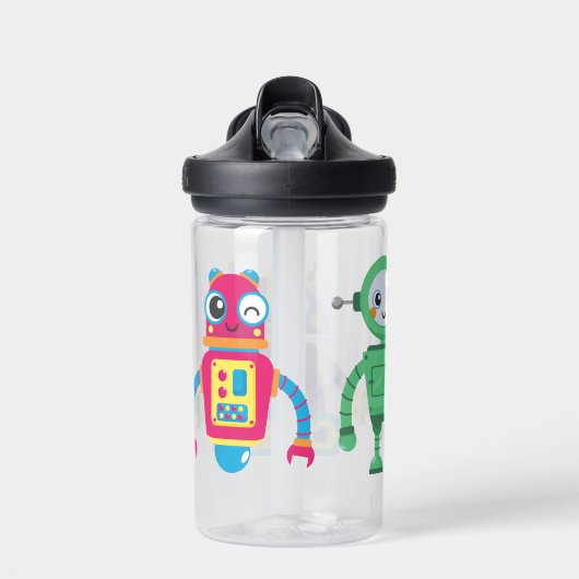 Mooie Robots Voor Kinderen Waterfles (Voorkant)