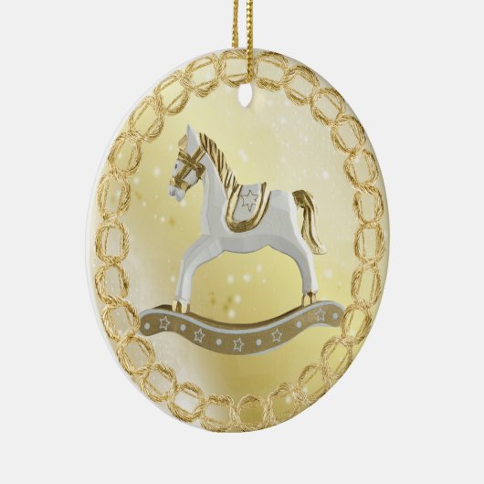 Mooie  Rocking Horse Festive Ornament (Rechts)