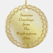 Mooie  Rocking Horse Festive Ornament (Achterkant)