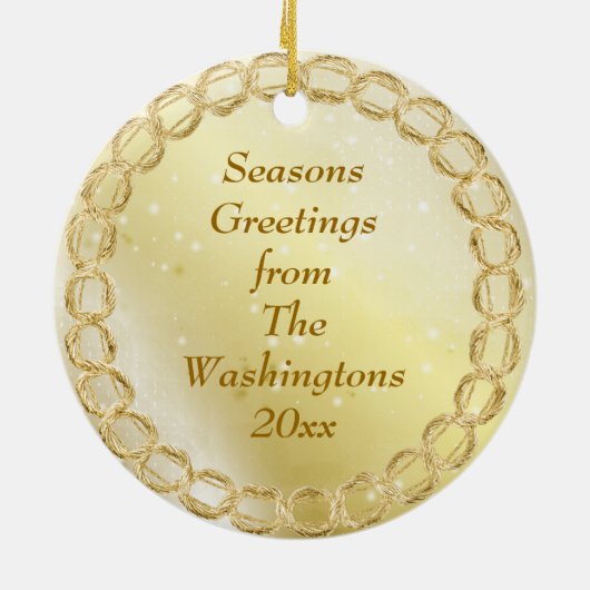 Mooie  Rocking Horse Festive Ornament (Achterkant)