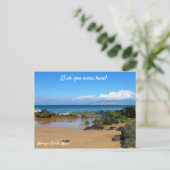 Mooie Rocks op een Briefkaart van Maui Beach (Staand voorkant)