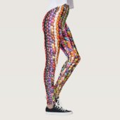 Mooie rode abstracte leggings (Rechts)