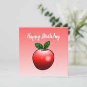 Mooie rode appel kaart (Staand voorkant)