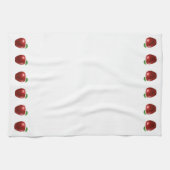 Mooie rode appels op White Kitchen Towel Theedoek (Horizontaal)
